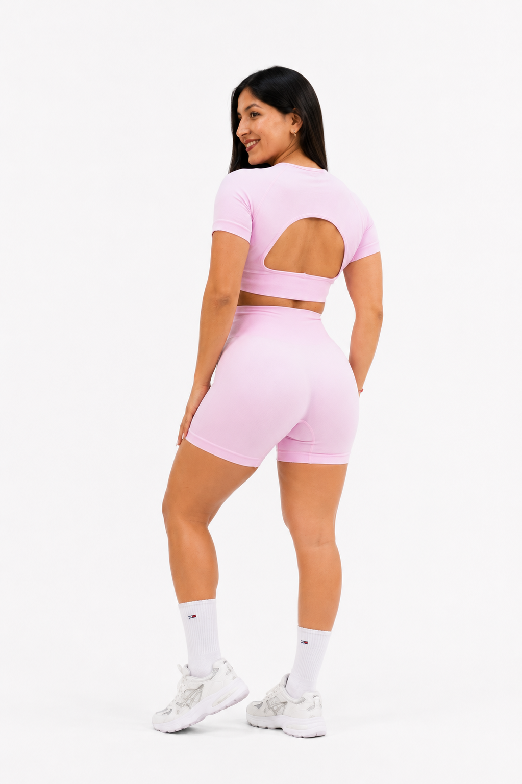 Aura Seamless Set – Solid Pink