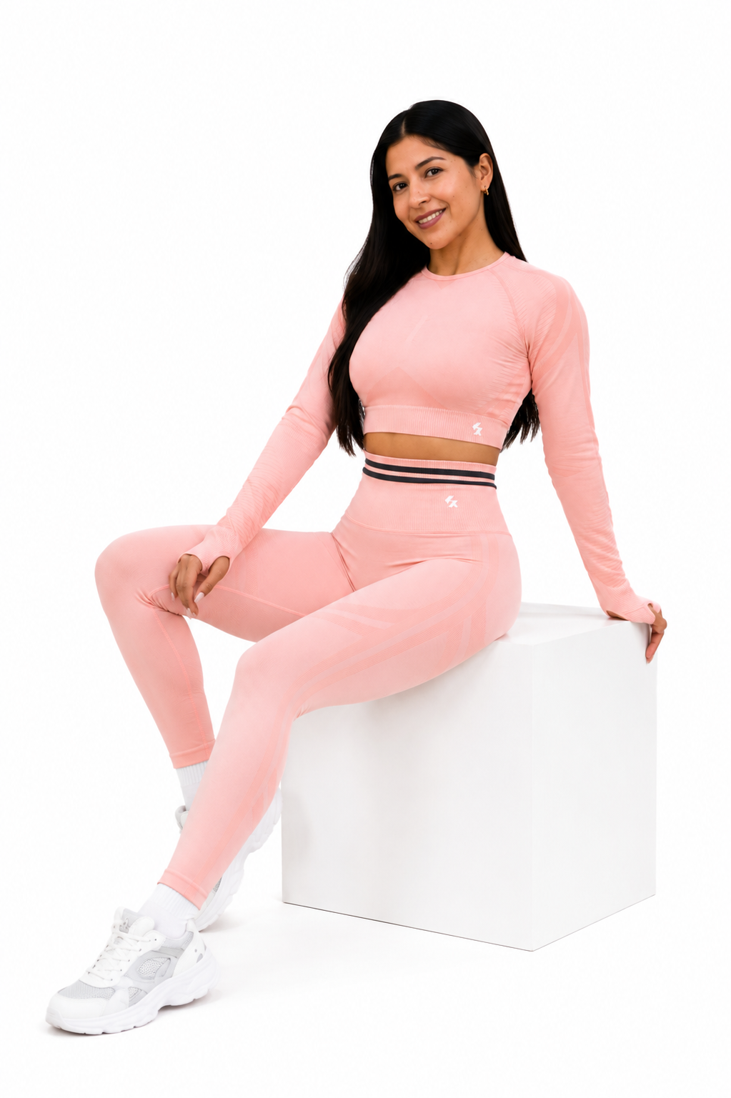 Aura Seamless Set – Peach Pink