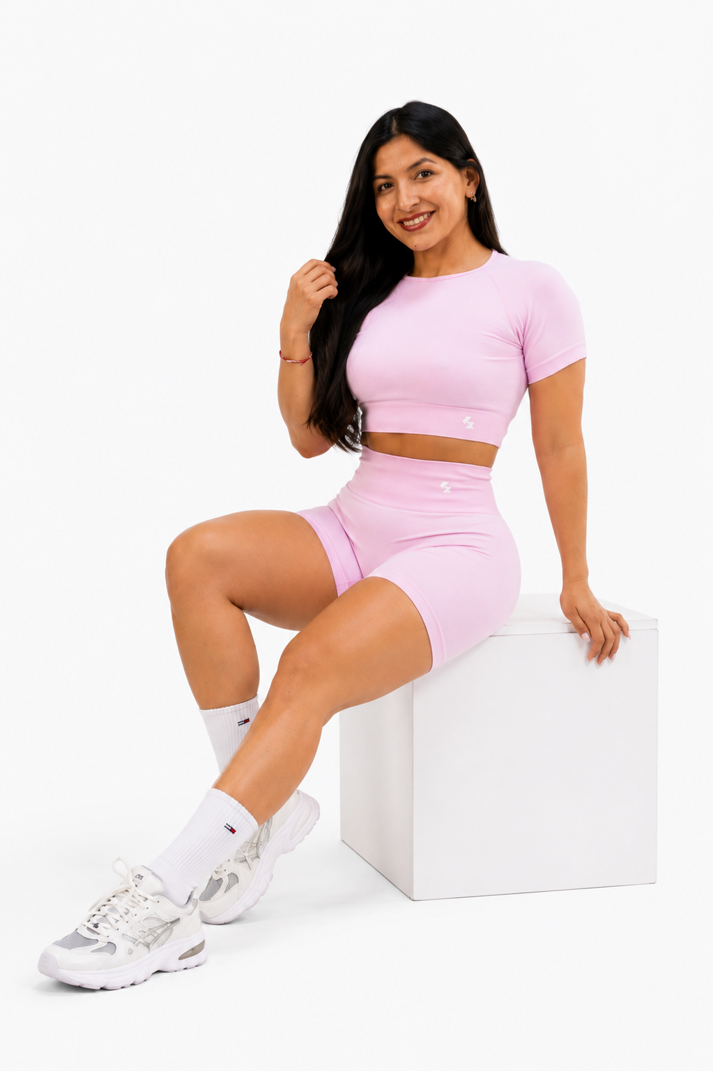 Aura Seamless Set – Solid Pink